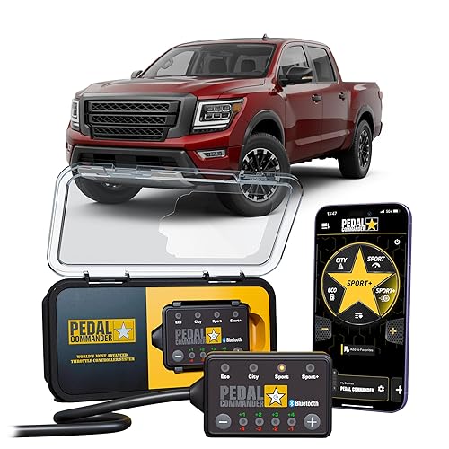 PEDAL COMMANDER Controlador de respuesta del acelerador para Nissan Titan Trucks 2016+ – Compatible con: (2ª generación) (A61) S, SV, PRO-4X, SL,
