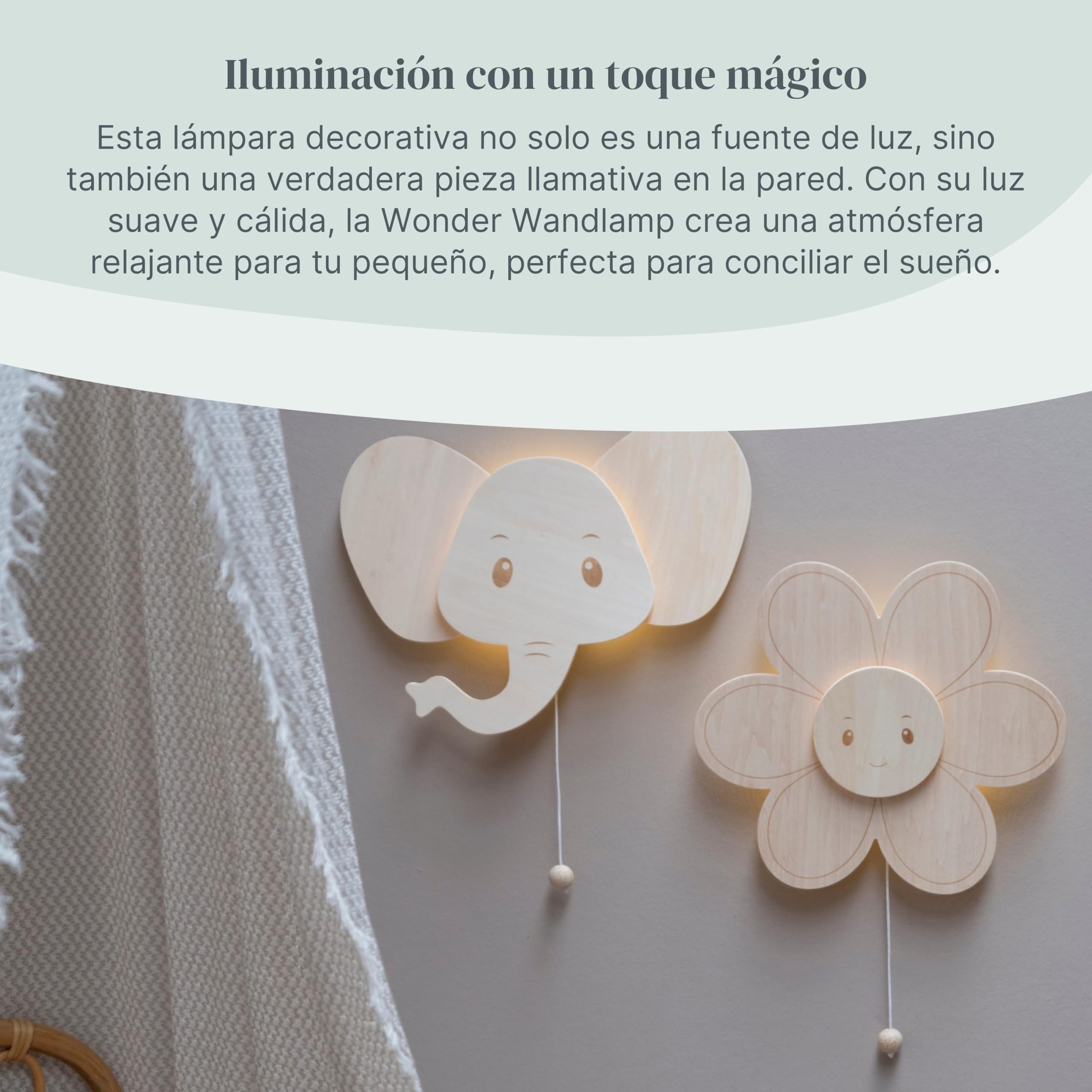 Baby's Only - Lámpara de pared Flor Wonder - Marrón - 27x30 cm