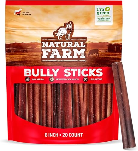 Miniatura 19 de Natural Farm Bully Sticks Jumbo sin olor (12 pulgadas, paquete de 5), masticables extra gruesos para perros, golosinas de carne 100% totalmente