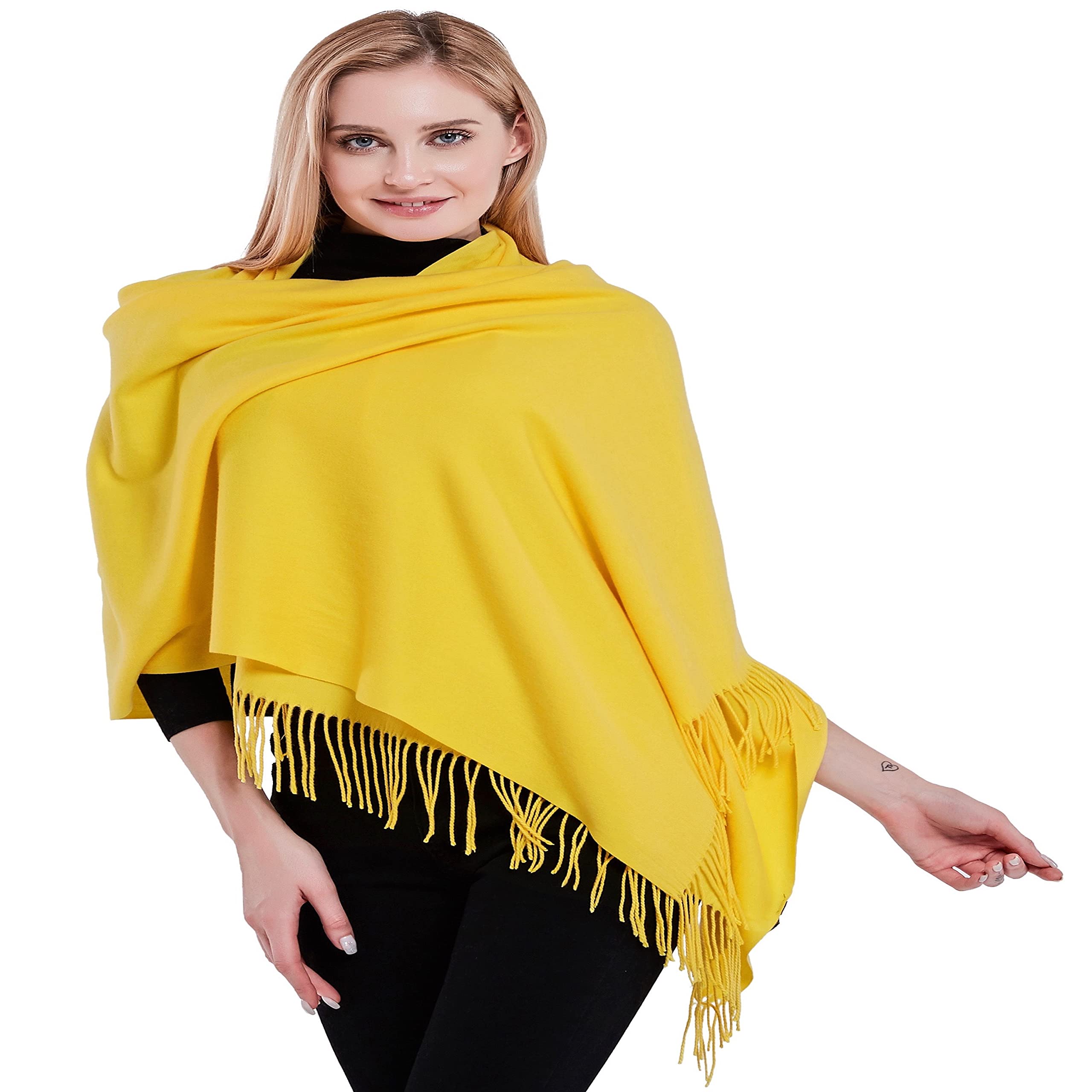 CJ ApparelThick Solid Colour Design Cotton Blend Shawl Scarf Wrap Stole Throw Head Wrap Face Cover Pashmina NEW