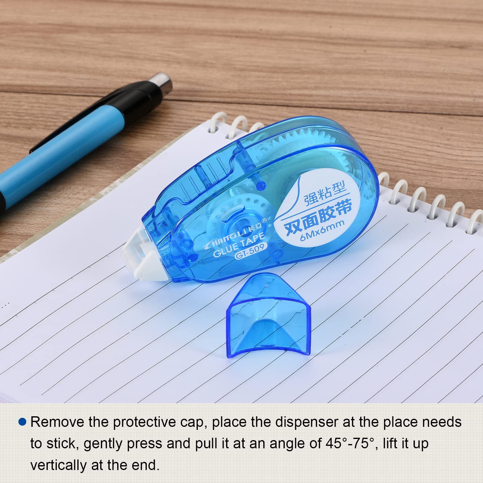 Cinta Adhesiva Doble Cara Transparente - Rollos De 6mm, 12mm Y 24m - Fuerte Y Permanente - Para Manualidades Y Proyectos