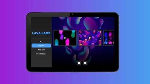 Lâmpada de Lava Serenidade: Lâmpada de Fluidos Virtuais & Lâmpadas de Cor Lava Abstratas Coloridas