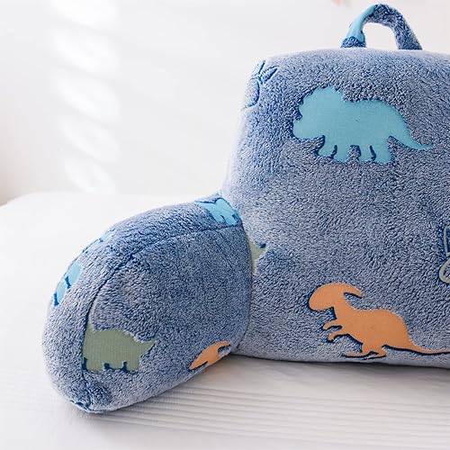 Miniatura 9 de Almohada de Lectura Aimuan que Brilla en la Oscuridad, Cuña de Descanso para Cama, Almohada de Respaldo Brillante para Niños con Estampado de