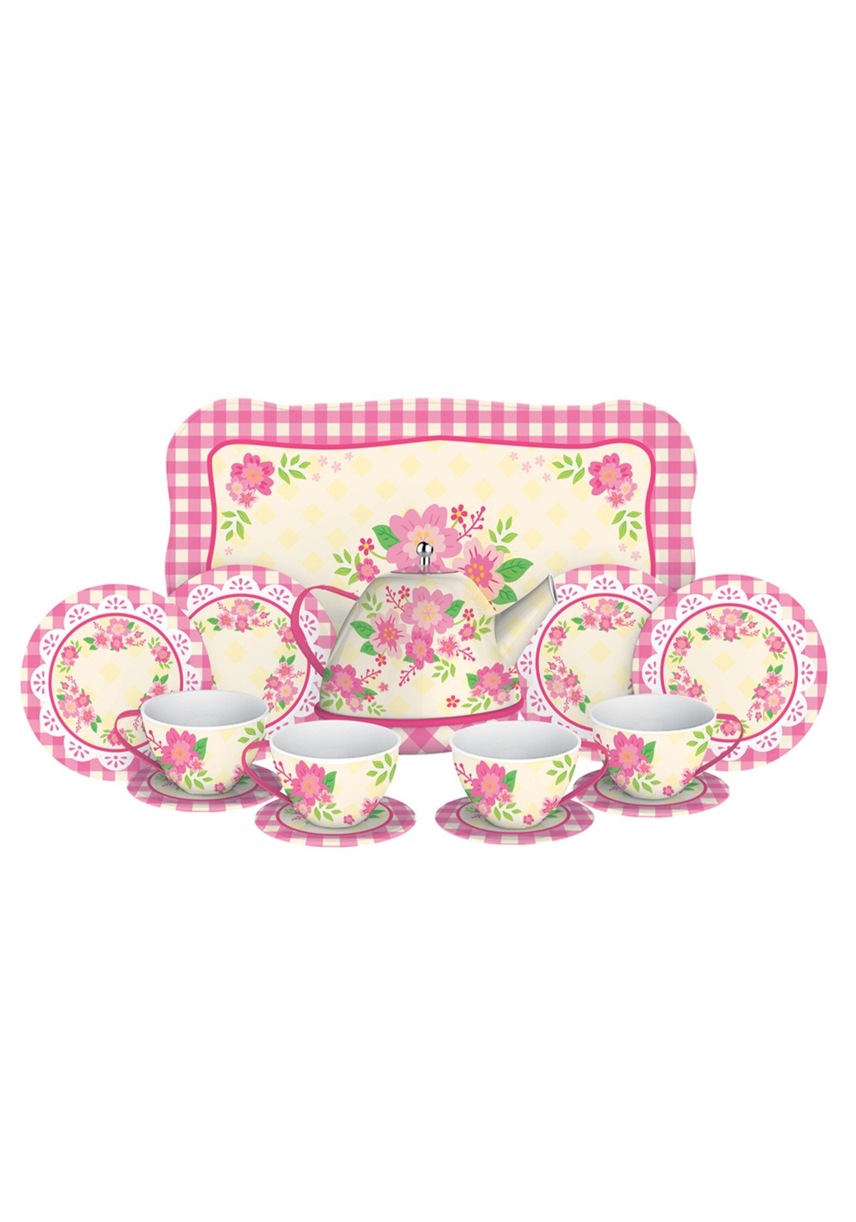 Amazon.com: Schylling Fancy Tin Tea Set , Red : Toys & Games