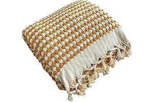 Soft and Absorbent Rainbow Bath Towel in Mustard