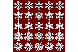 600 Pieces Snowflake Sticker Christmas Envelope Seal Stickers Window Clings