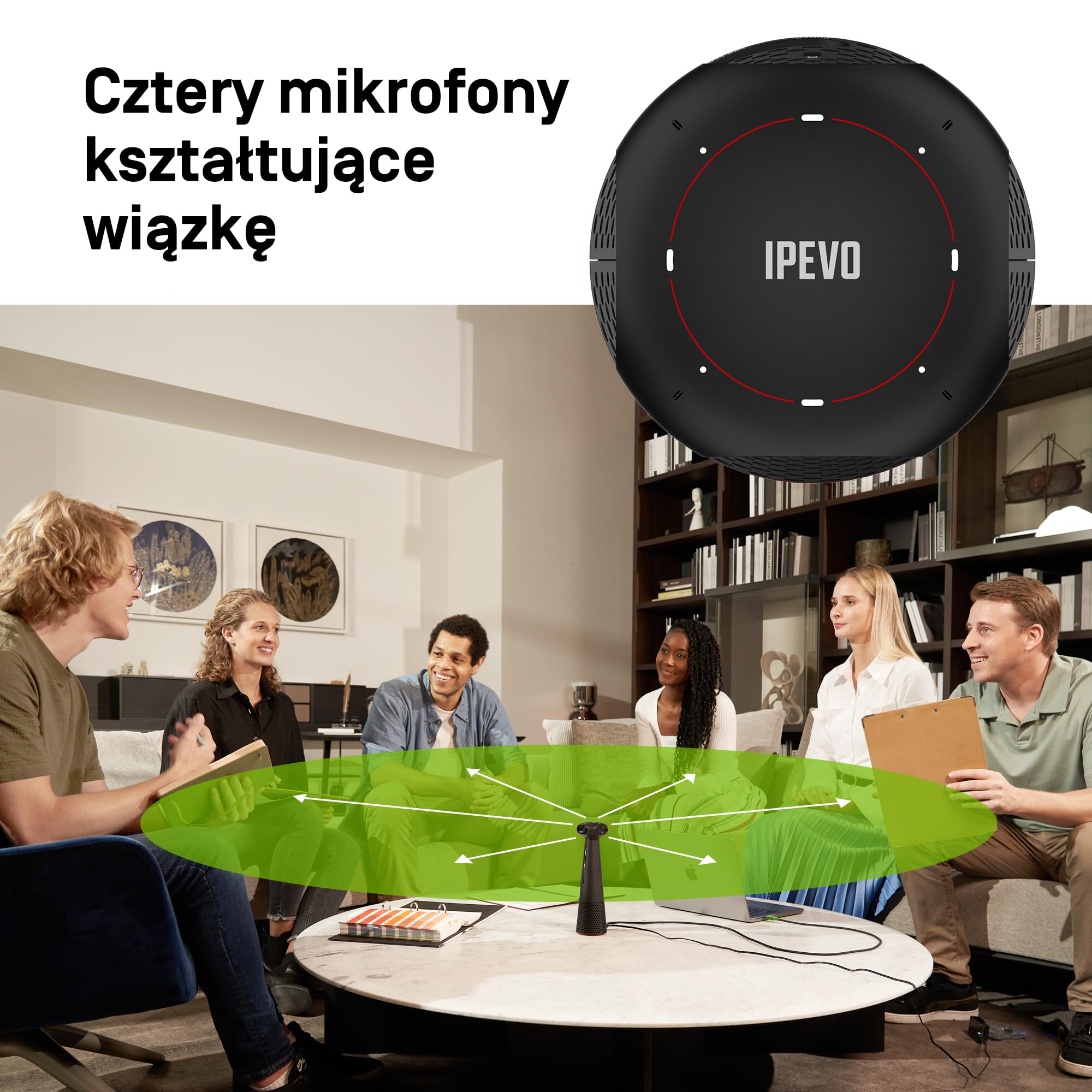 IPEVO TOTEM 360 degree 4K conferencing camera