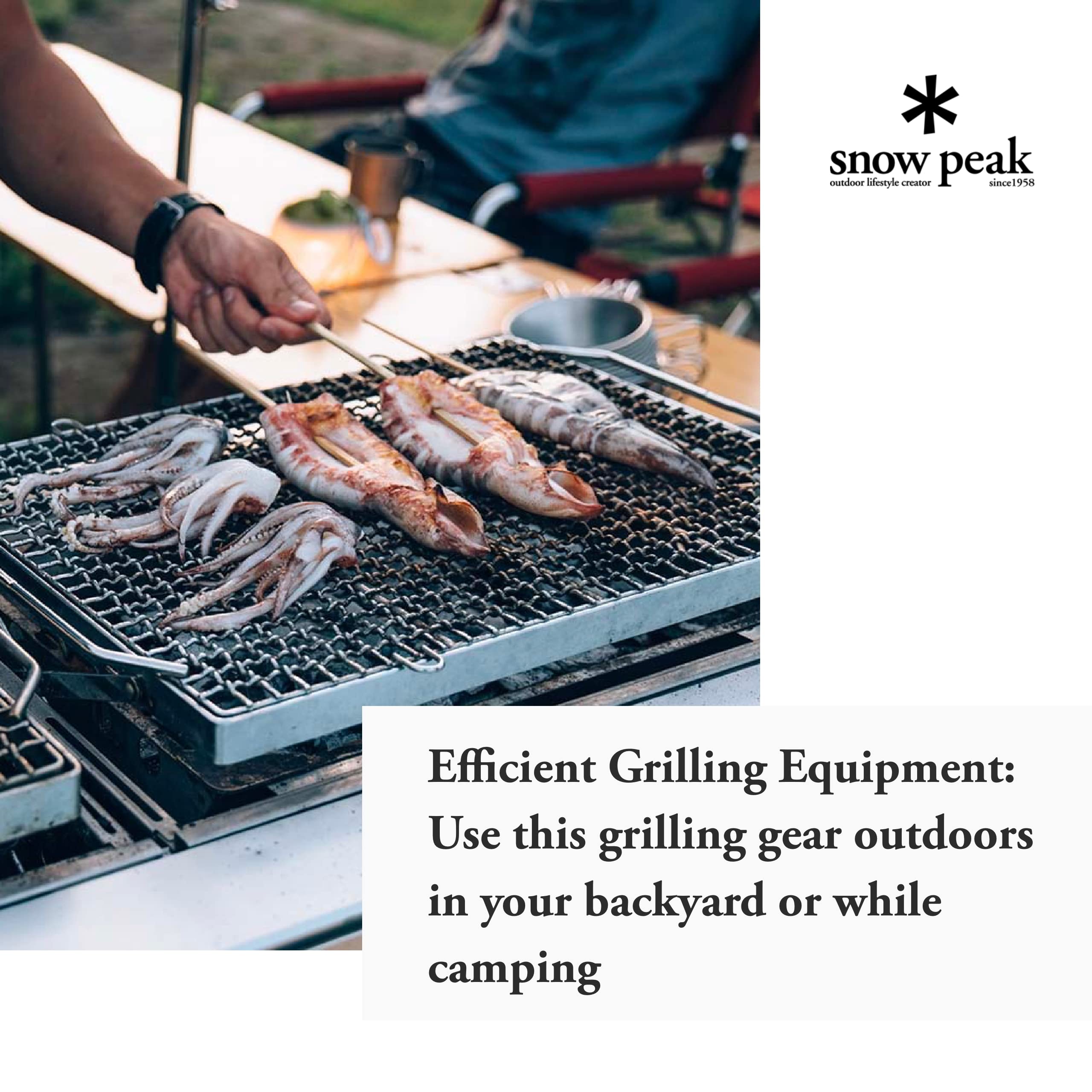 snow peak スノーピーク BBQ-TABLE 雪峰苑 バーベキュー LV-043