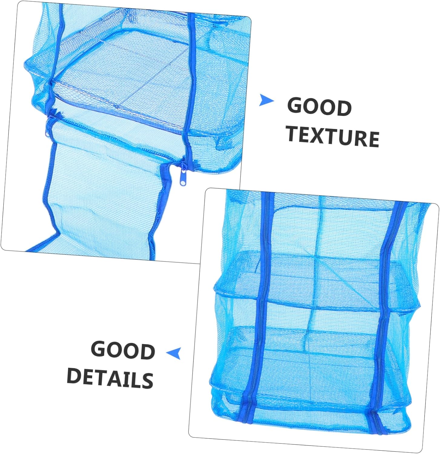 IMIKEYA 2pcs Foldable Drying Net with Sturdy Cross Frame Breathable Mesh Vegetable Dryer Rack for Indoor Outdoor Hanging Herbs Fruits Fish Quick Airflow Dustproof