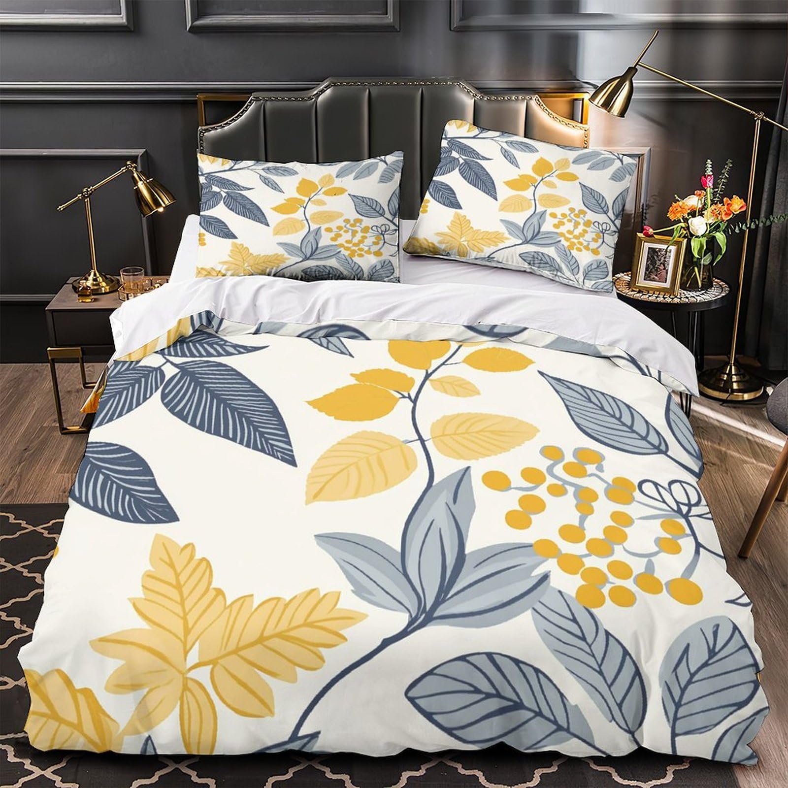 Housse de couette hypoallergénique microfibre douce avec fermeture éclair