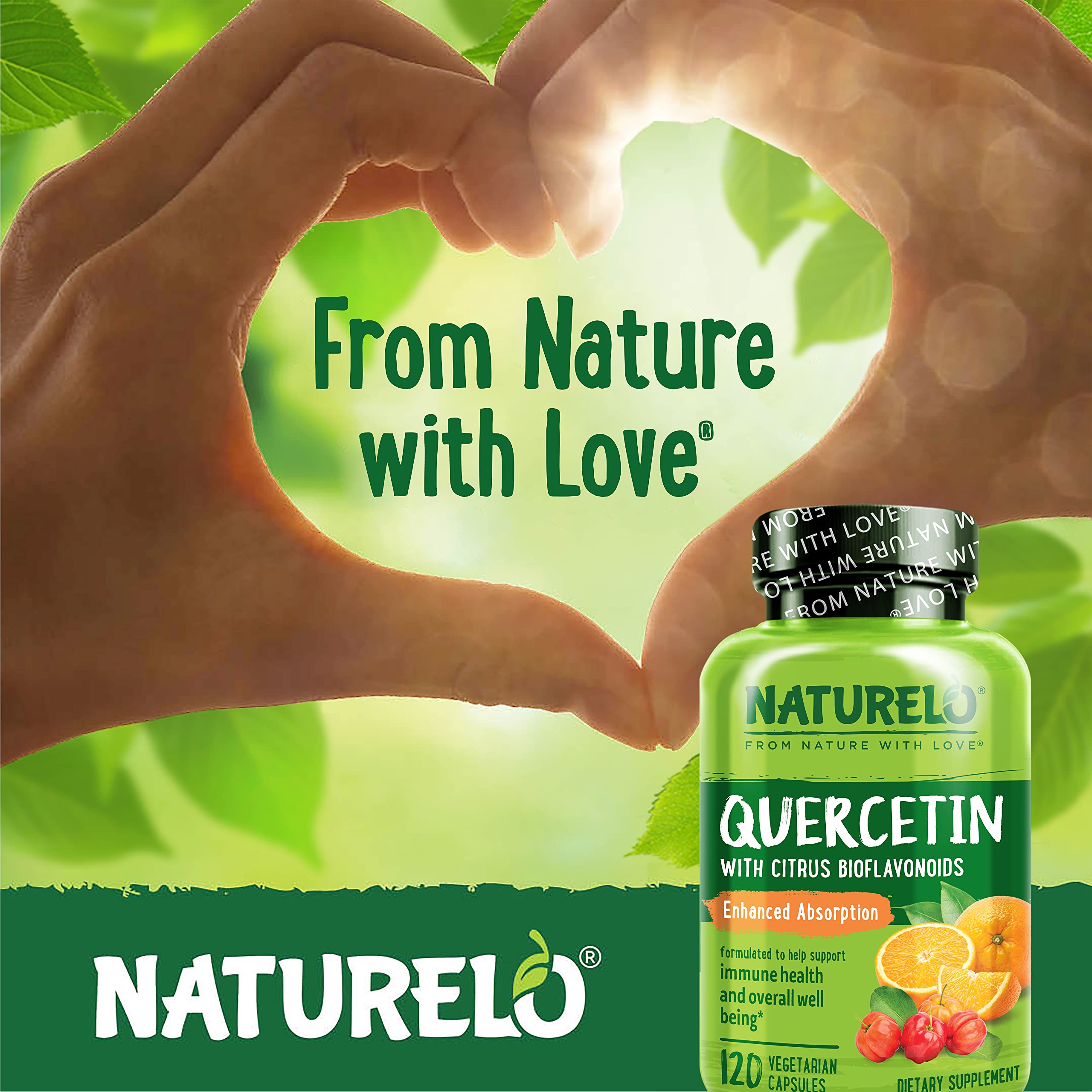 NATURELO Quercetin Citrus Bioflavonoid Complex - 120 Vegetarian Capsules — Amazon image 7