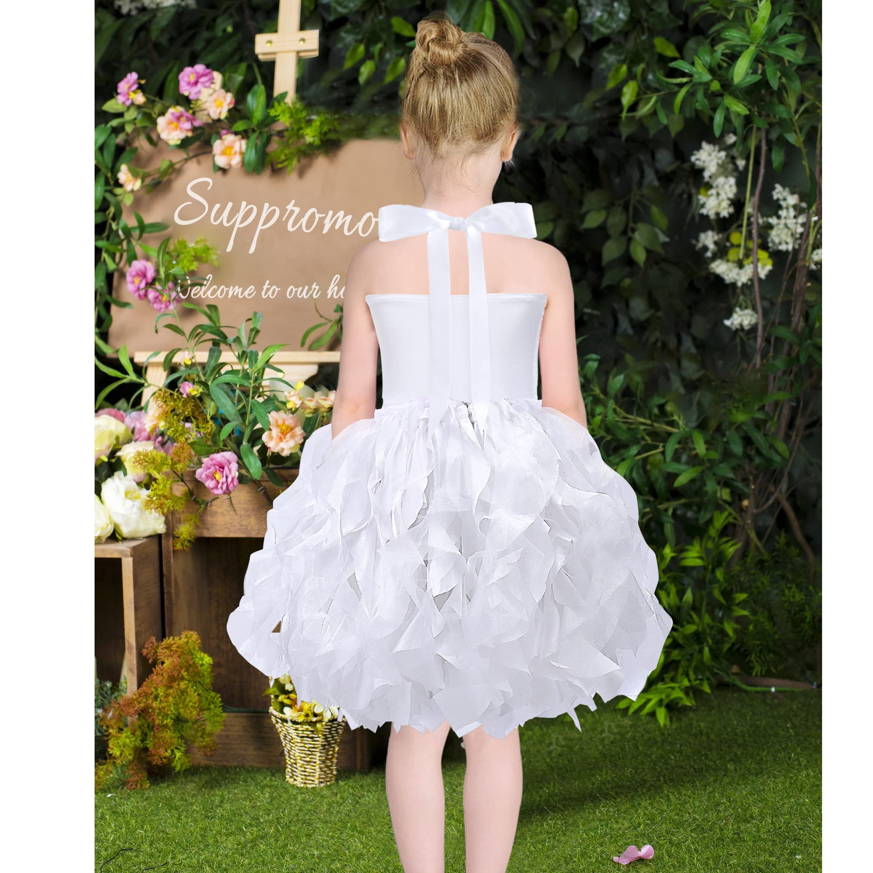 Suppromo Vestido de tutú para niñas con lentejuelas brillantes, de tul, princesa, fiesta de cumpleaños, graduación, vestido de baile