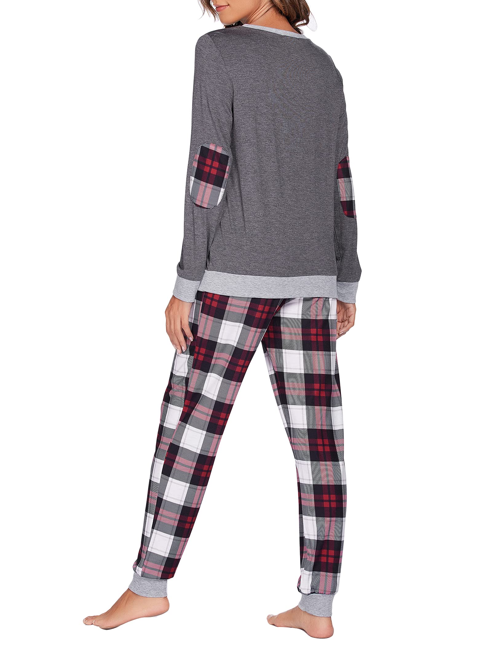 UNibelle Pigiami Donna Lungo Invernale Pigiami Manica Lunga Pigiami Sleepwear Set S-XXL