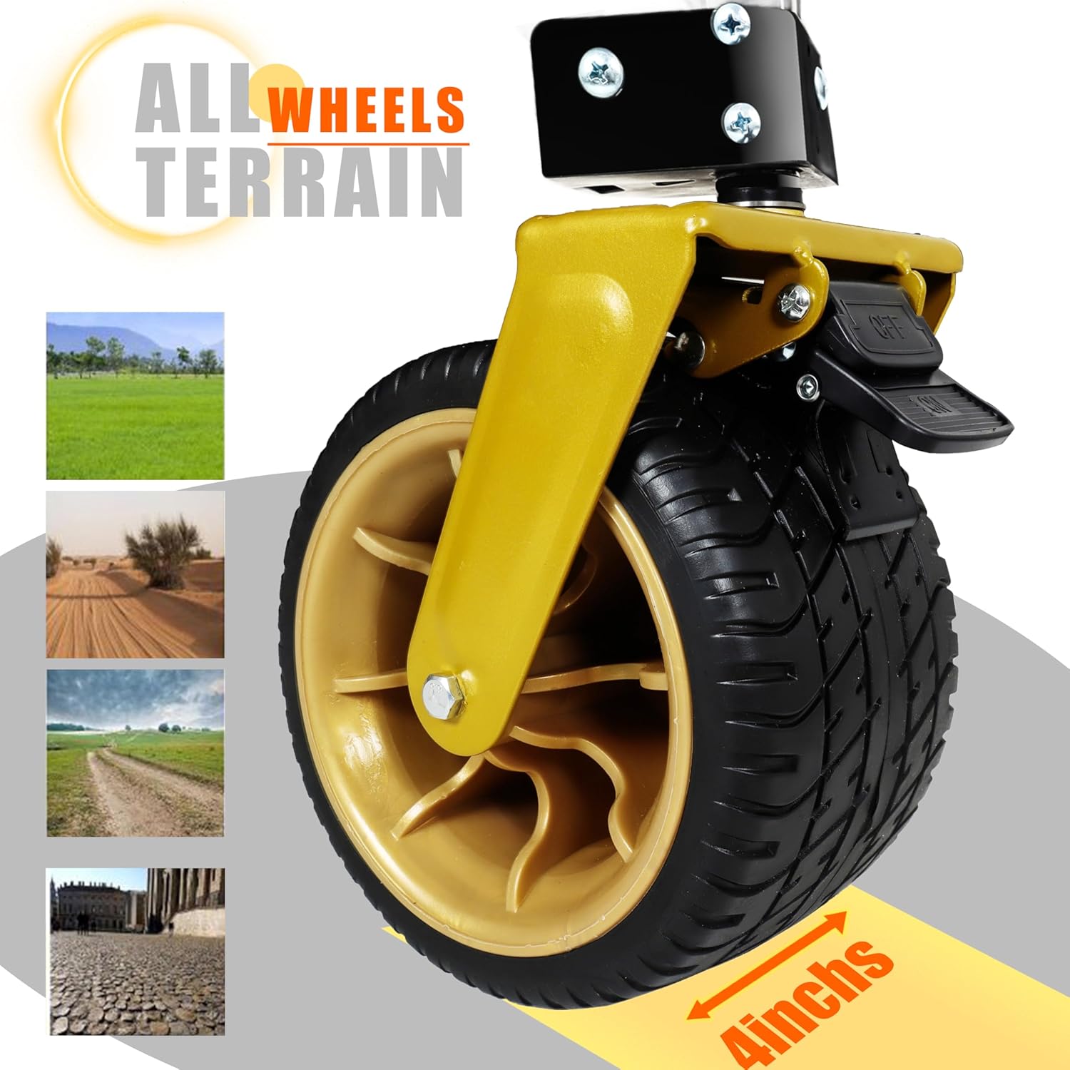 67 inch Large Foldable Utility Wagon, 480LBS Heavy Duty Beach Wagons, with Big Wheels, Brakes and Opened Tailgate for Shopping Garden Camping Portable Folding Cart