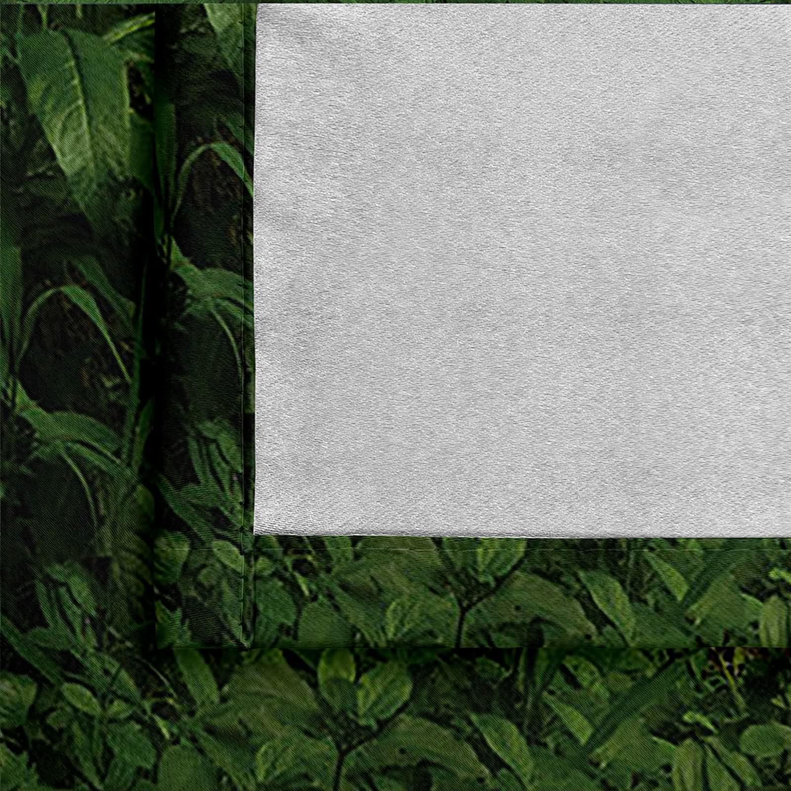 Gualiy Rideau Opaque Occultant, Rideaux Salon Moderne Forêt Vert Rideaux à Oeillets Lot de 2 107x214cm