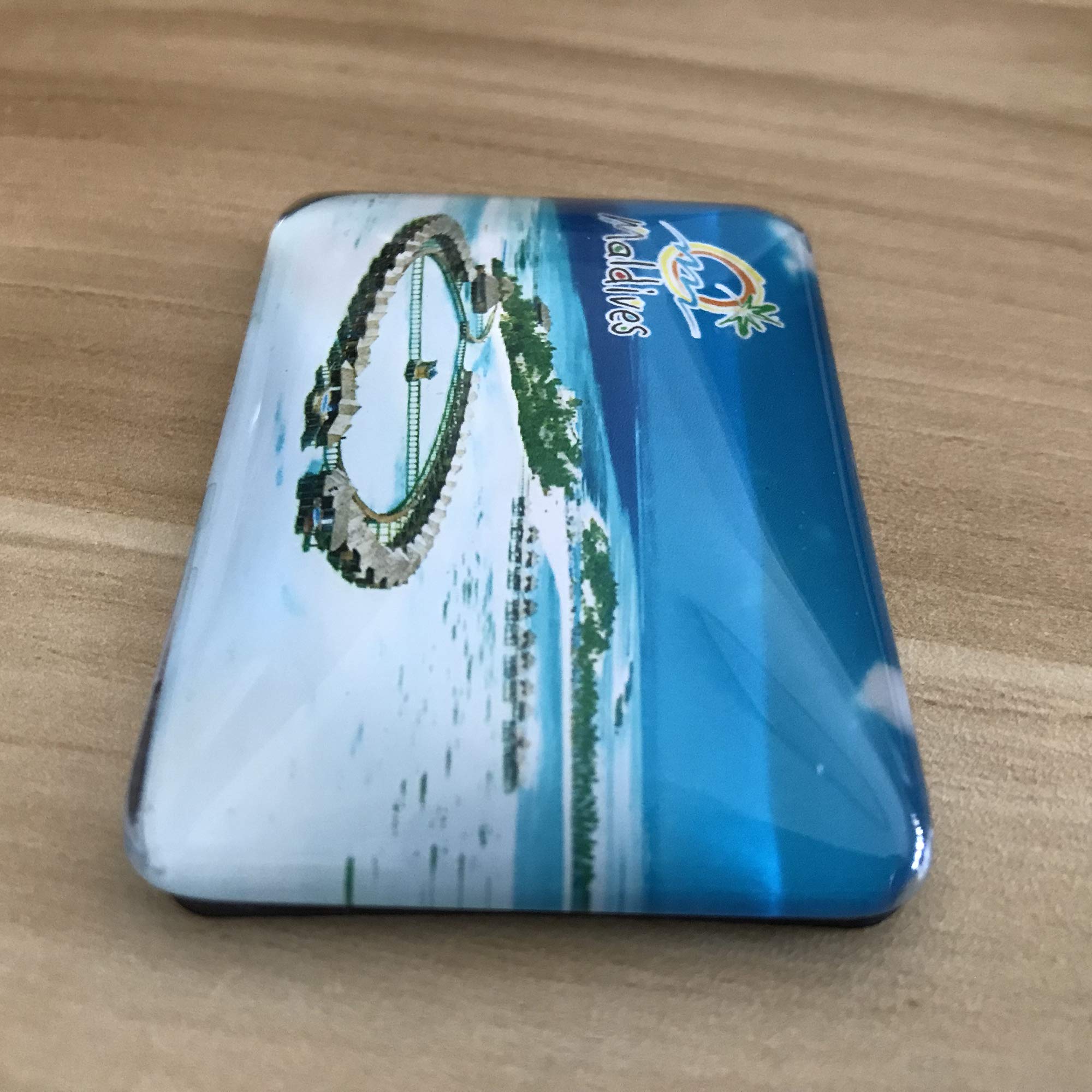 3D Malediven Kühlschrank Magnet - Kristall Glas Souvenir Geschenk