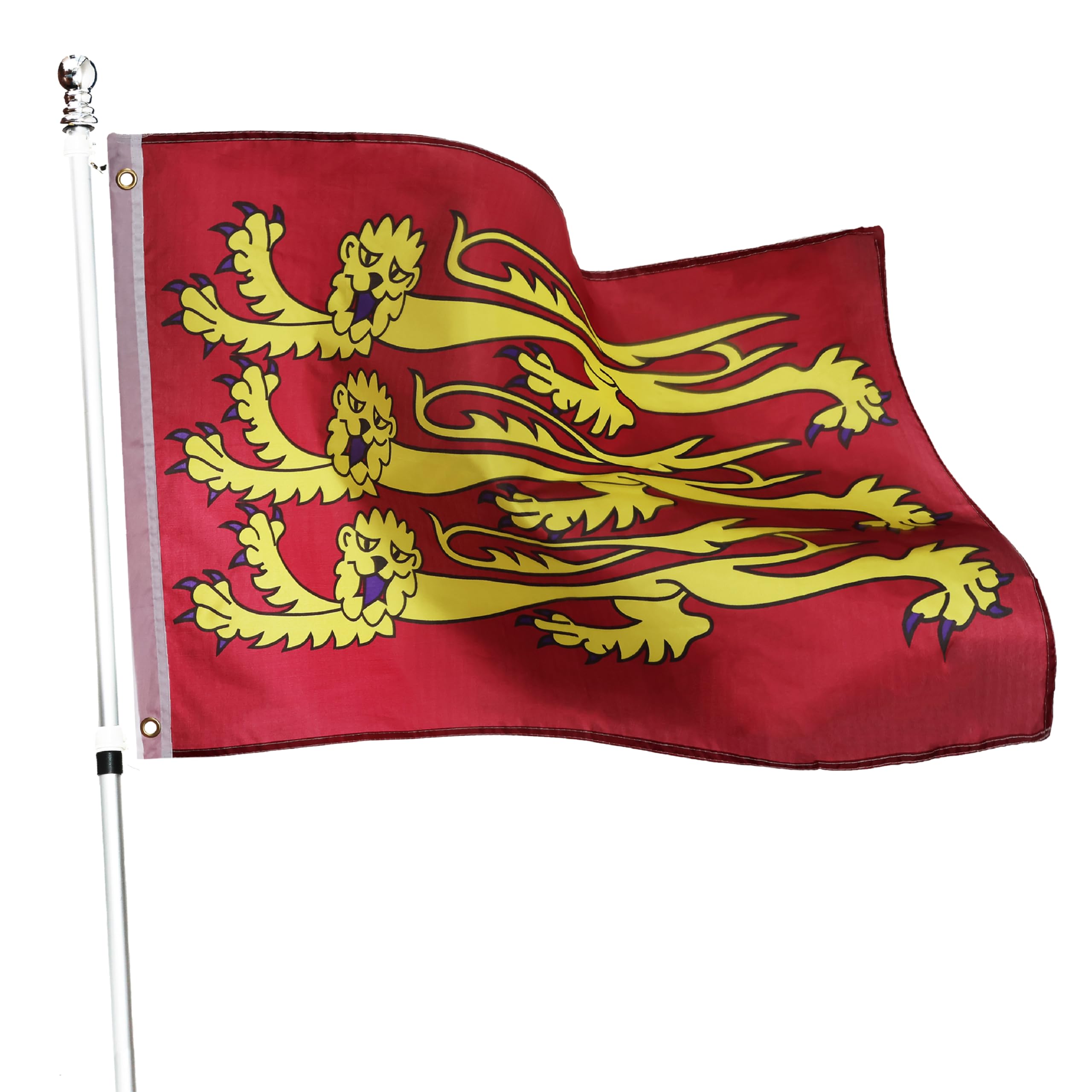 3ft X 2ft Richard the Lionheart Flag - Flag Measures 3ft (91cm/36") in Width & 2ft (61cm/24") in Height - Perfect for Any Event
