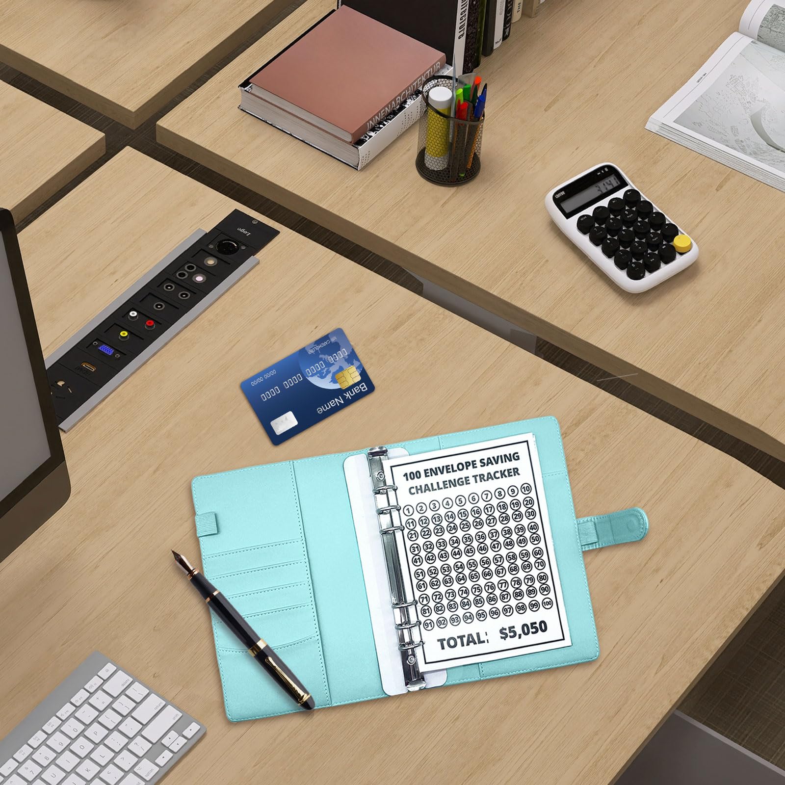 Sfida Risparmio 100 Giorni - Buste Per Contanti Con Libro Di Budget Per Coppie E Famiglie