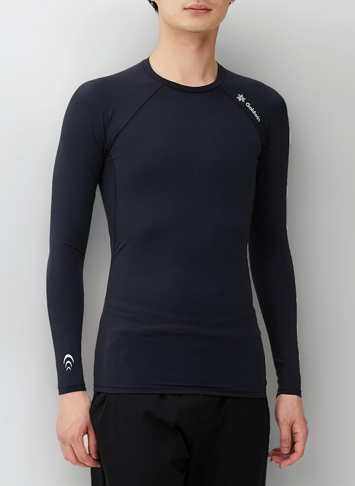 Amazon | [Goldwin] Compression Long Sleeves BLACK 1