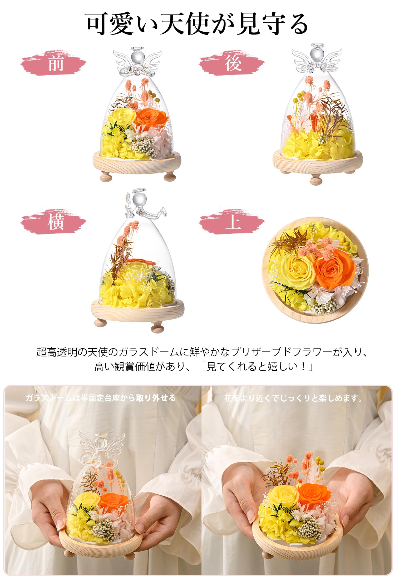 Amazon｜プリザーブドフラワー ギフト 花 誕生日プレゼント 女性 大