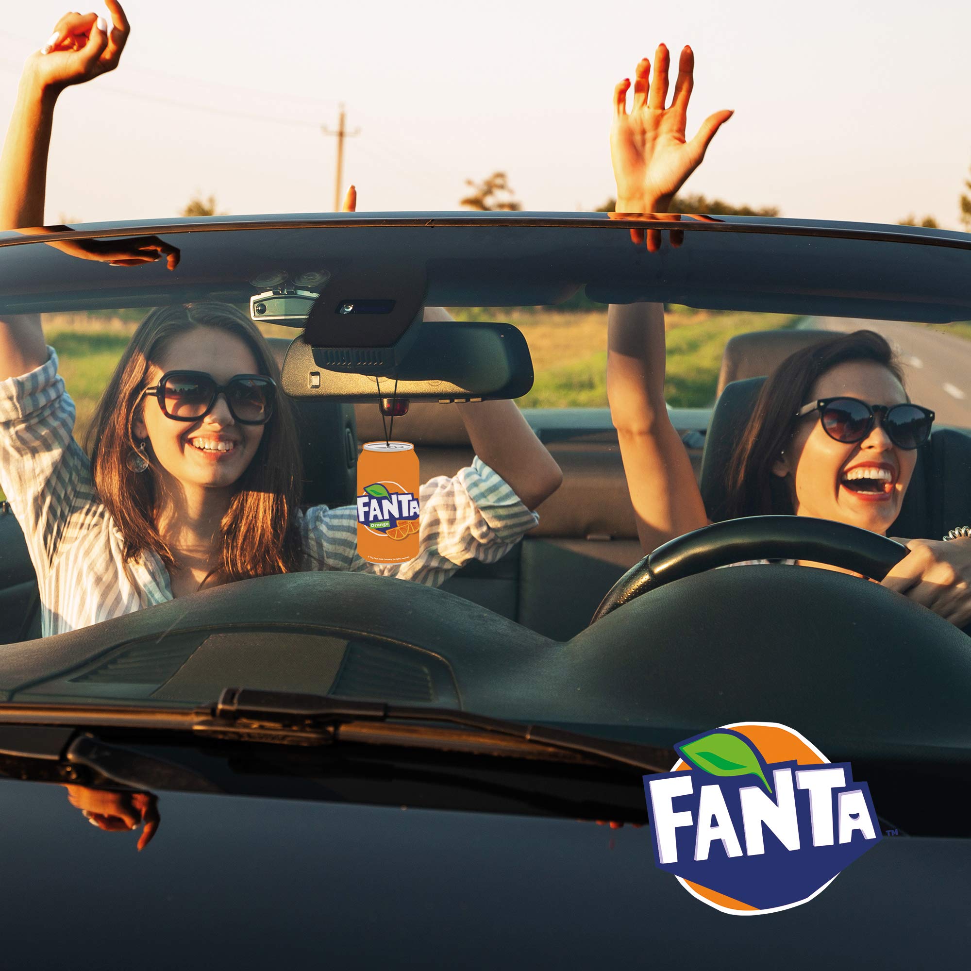 Airpure Fanta Orange Can Deodorante Per Auto, Rinfresca L'aria Interna
