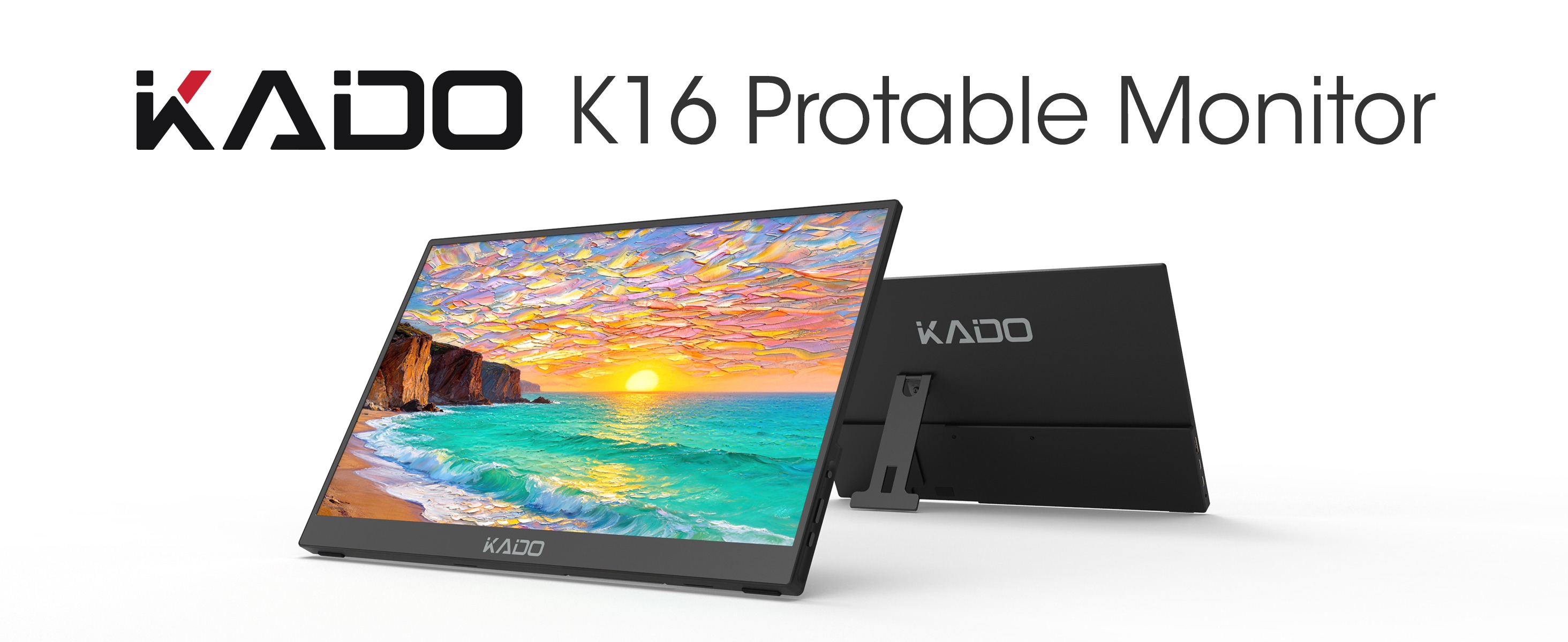 Monitor 15.8インチ(16inch?) 本体 Amazon.com: Kado Portable Monitor 15.6-inch FHD 1080p Rotating