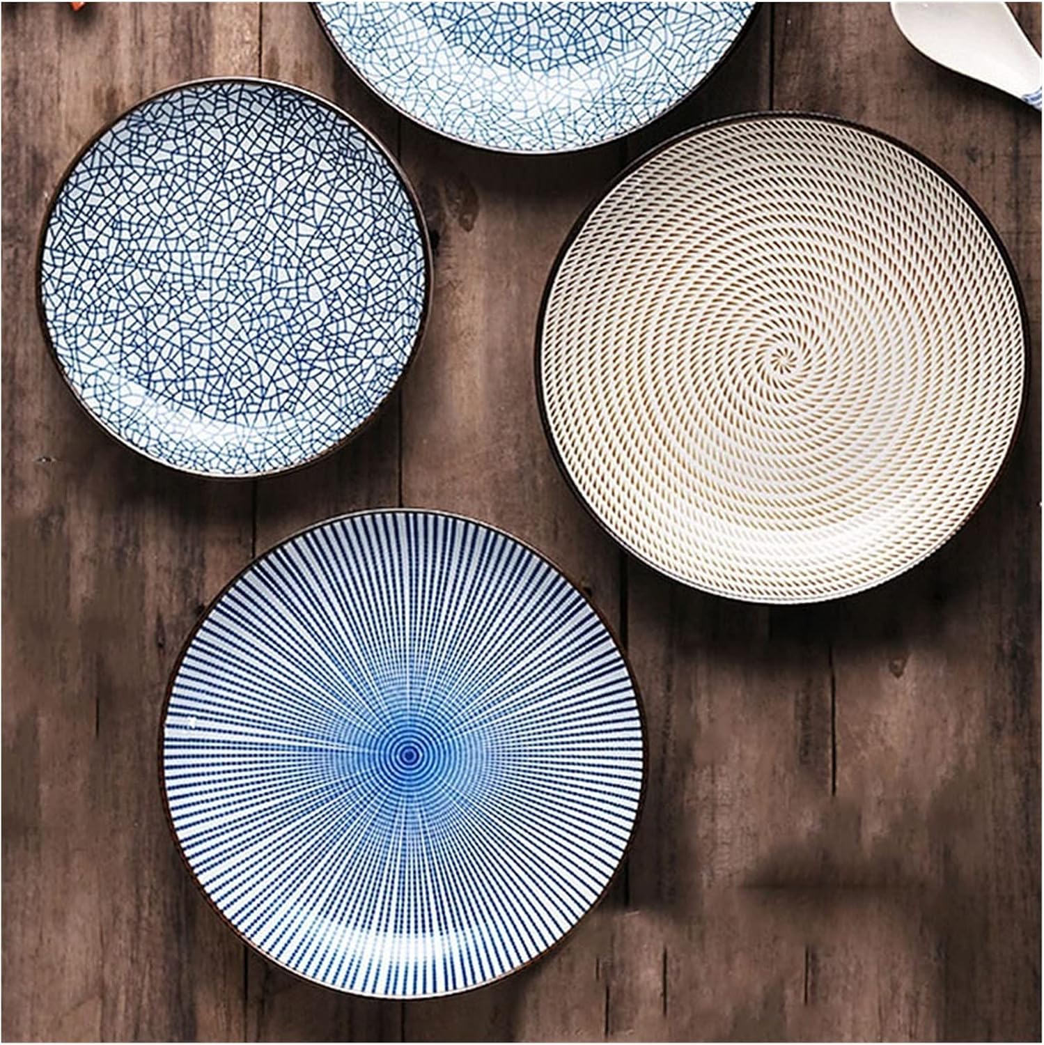 Talerze obiadowe Styl zastawa stołowa Ceramiczny talerz obiadowy porcelanowy talerz deserowy zastawa stołowa ciasto danie główne talerz do kuchni zachodniej Assi