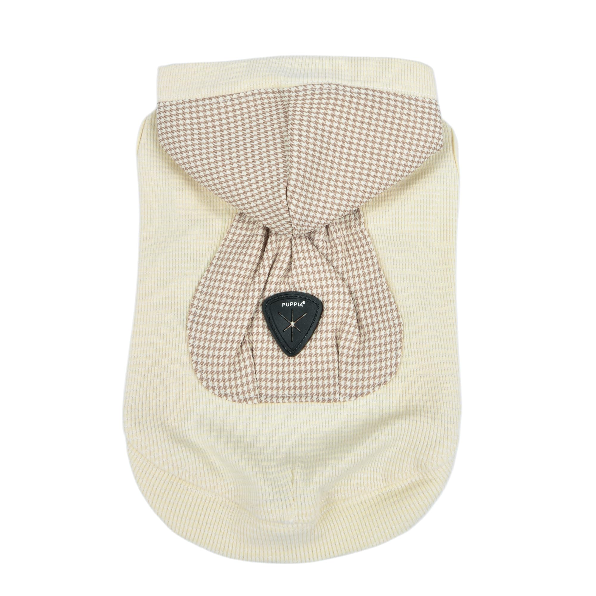 Chemise à capuche pour chien Xander beige en taille XL