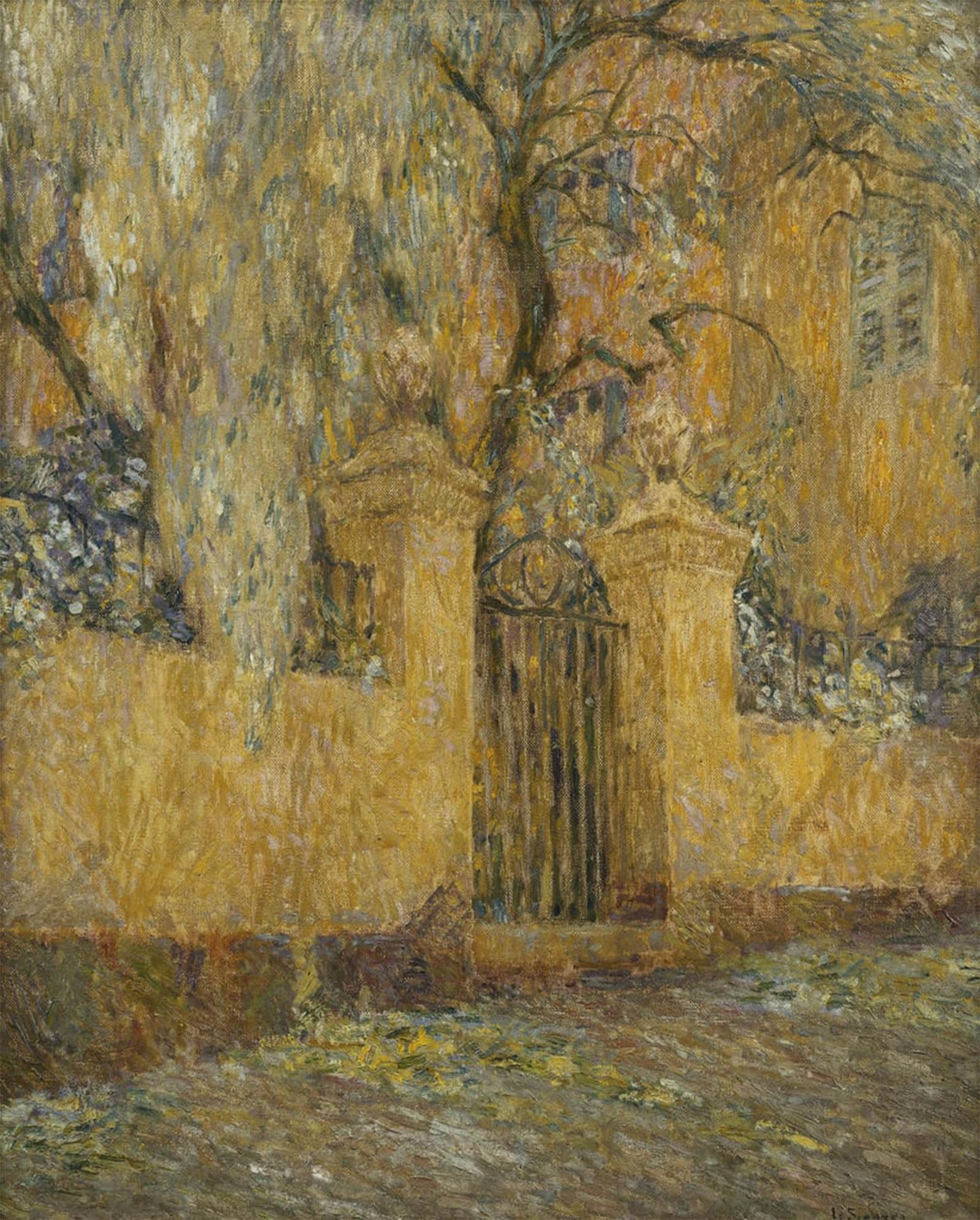 ARTXLXXBN Famous Prints Artwork Pictures Poster Painting Art the Gate by Henri Eugene Augustin Le Sidaner Artwork Landscape Pictures for Home Decor 60x90cm