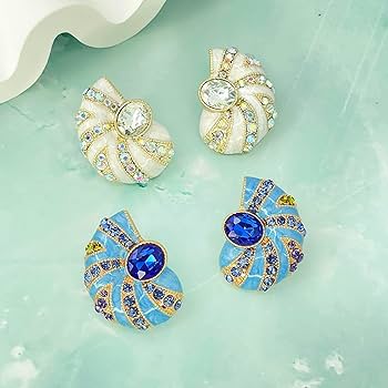 Amazon.com: INLOLLY Shell Earrings Vintage Shell Earrings
