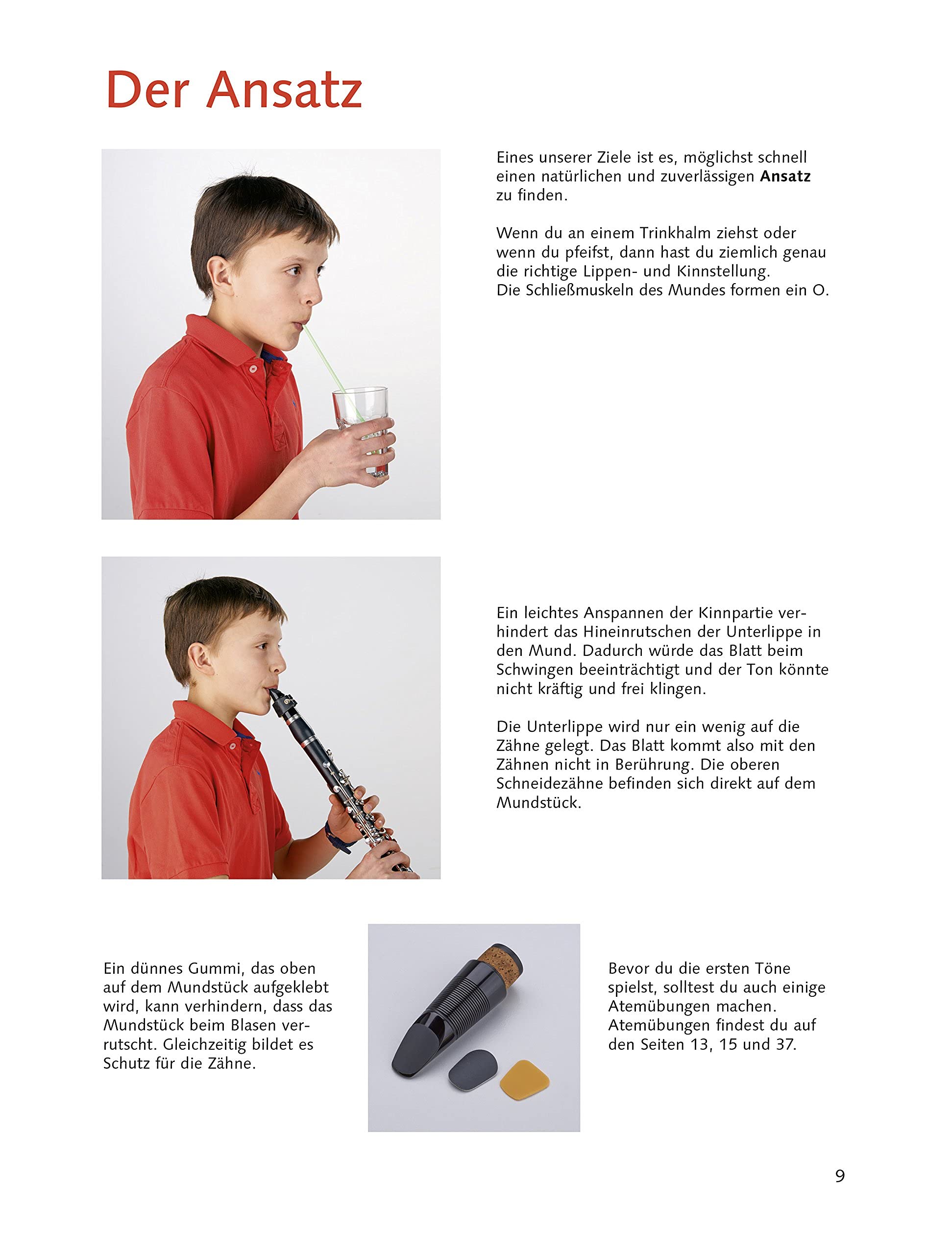 Die fröhliche Klarinette 1 - Klarinettenschule für den frühen Anfang - Online-Material zum Download + bunte herzförmige Notenklammer - 9783795798949