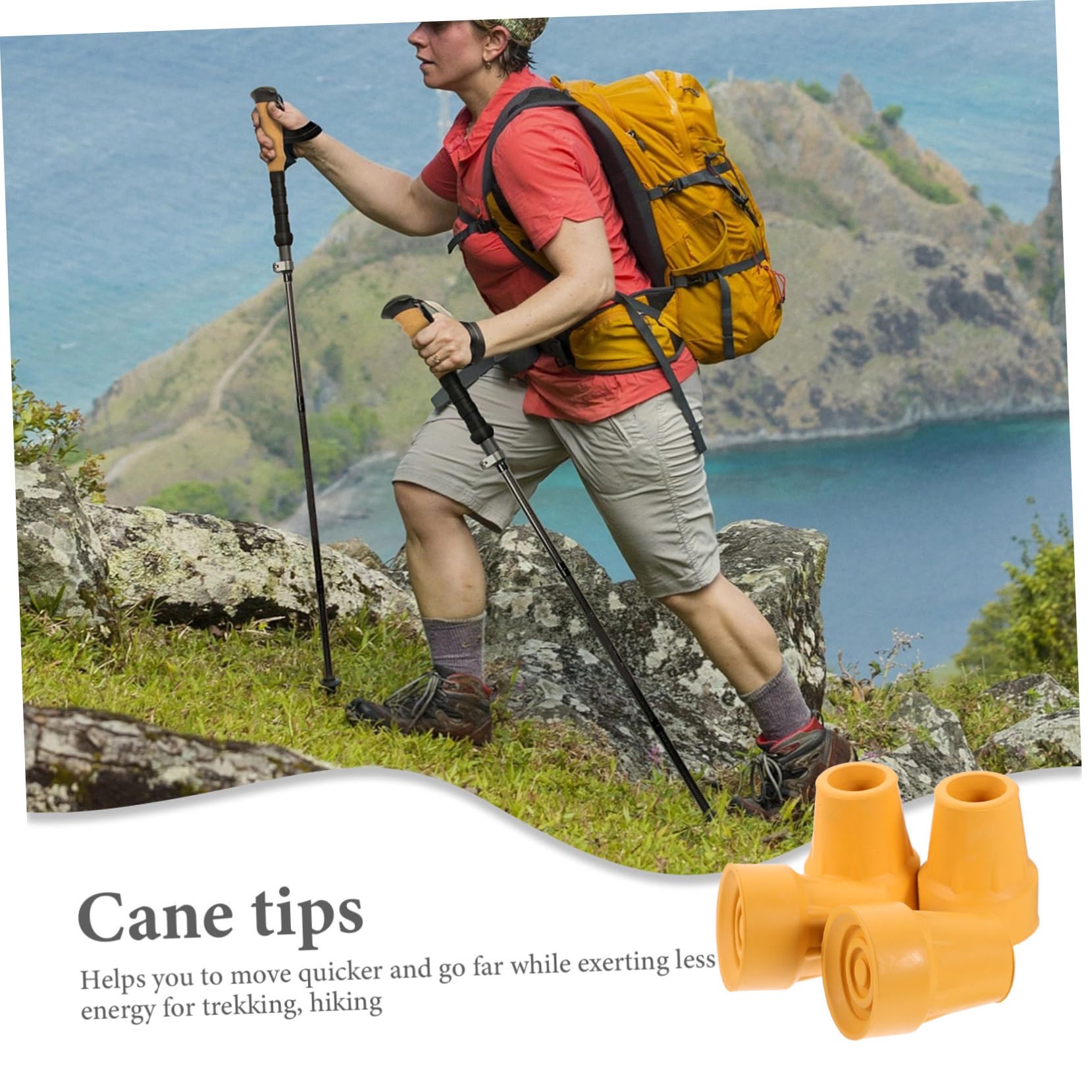 Healeved 20piezas Protección Antideslizante Para Bastones y Muletas Recambios Para Tips De Caminantes Accesorios De Estabilidad y Amortiguación Superficies Variadas