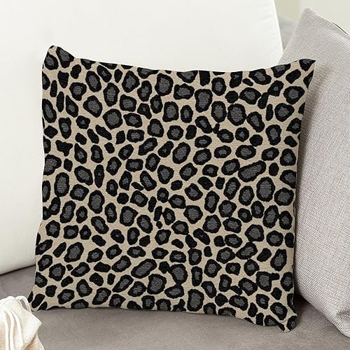 Vista 47 de Funda de cojín con estampado de guepardo rosa intenso, cojín cuadrado con estampado de animales fucsia, funda de almohada decorativa para el hogar