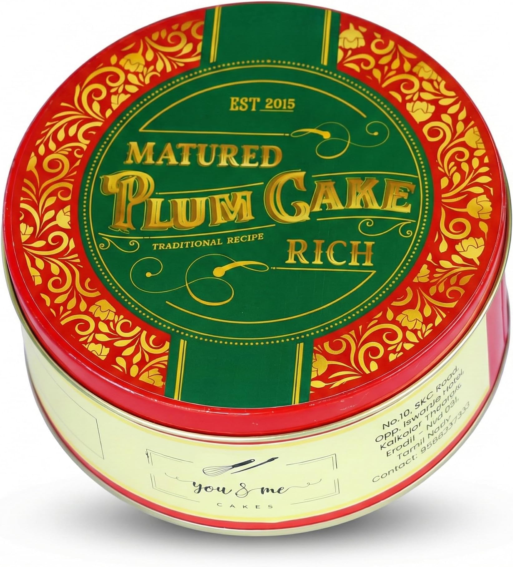 999 Chocolat Matured Rich Plum Cake (500gm) with Dry Fruits And Nuts | Traditional Matured Plum Cakes For Christmas, New Year & Special Occasions | No Preservative, No White Sugar | Cake in Fresh