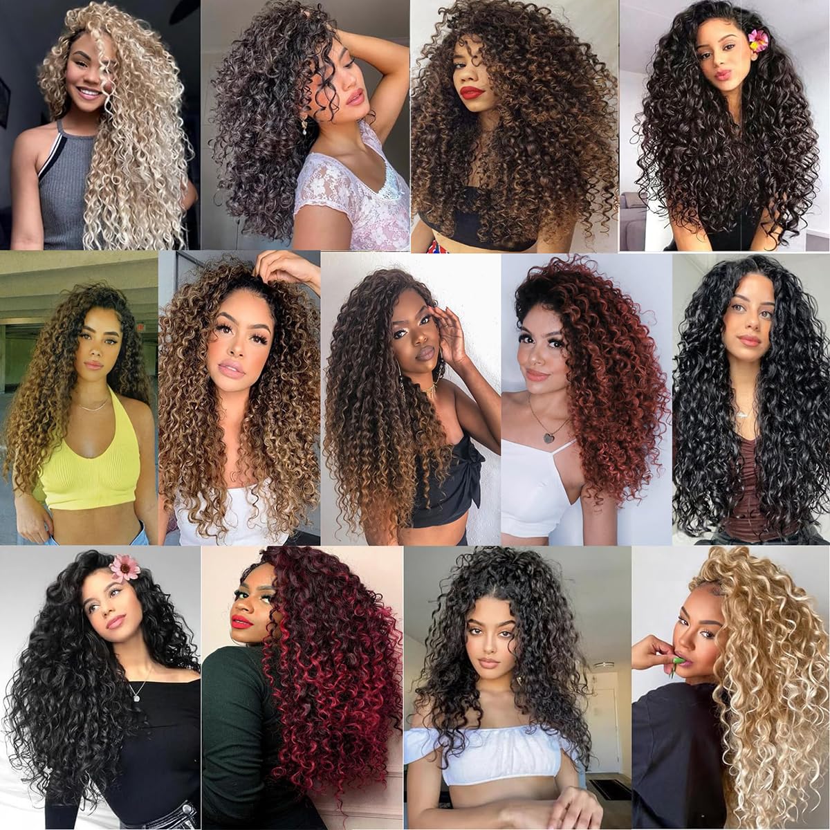 8 Packs GoGo Curl au Crochet cheveux 10 pouces court au Crochet cheveux bouclés pour les femmes Water Wave Beach Curl Deep Twist au Crochet tresses synthétique tresse Extensions de cheveux
