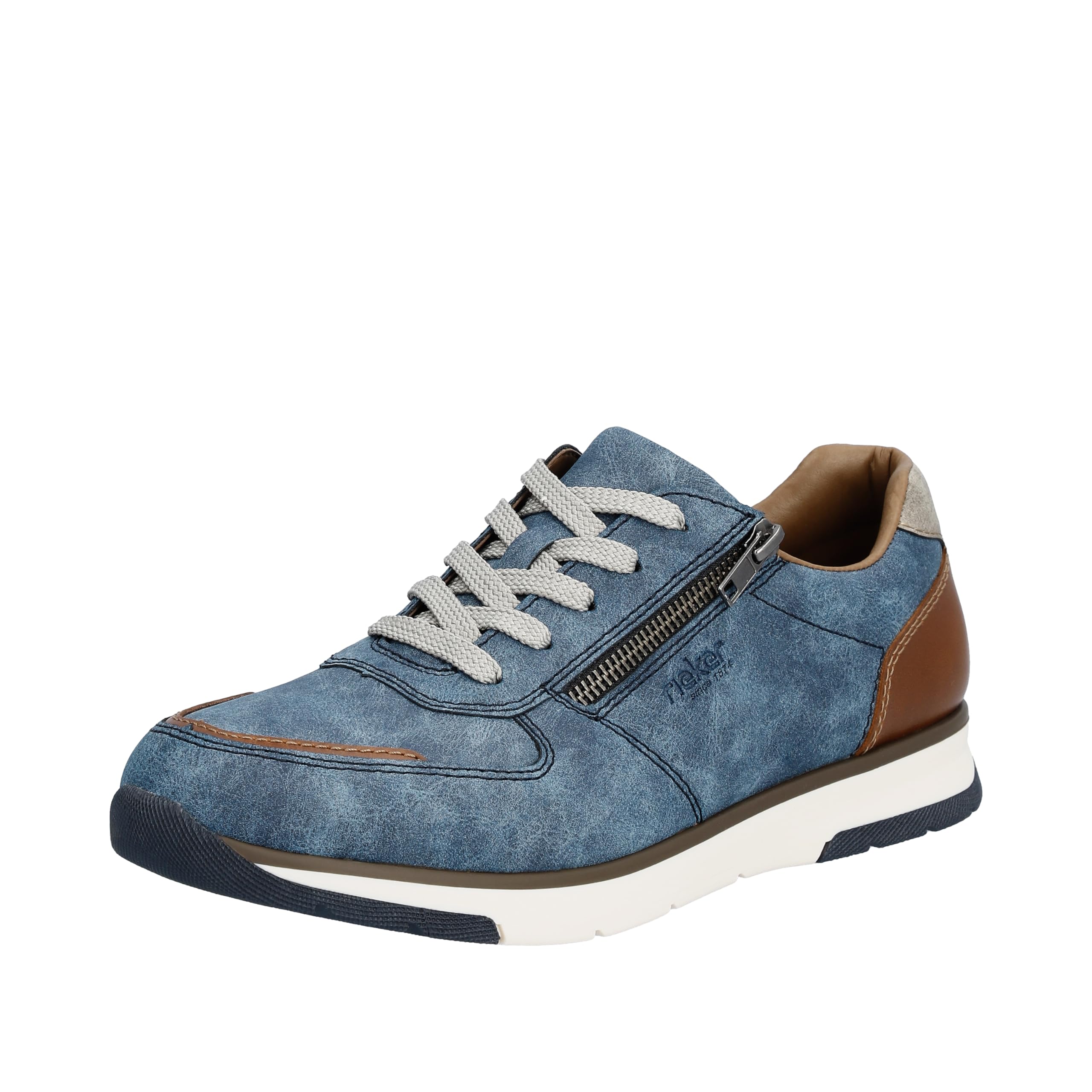 Rieker Men's Blue Sneakers, 9 Uk, Trainers