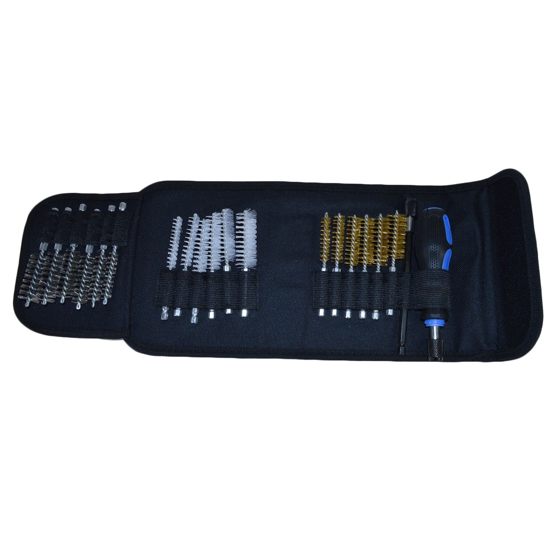 Ab Tools Detail Wire Brush Set, Mini Wire Cleaning Brushes, Pipe Cleaners 20Pc Set Bergen