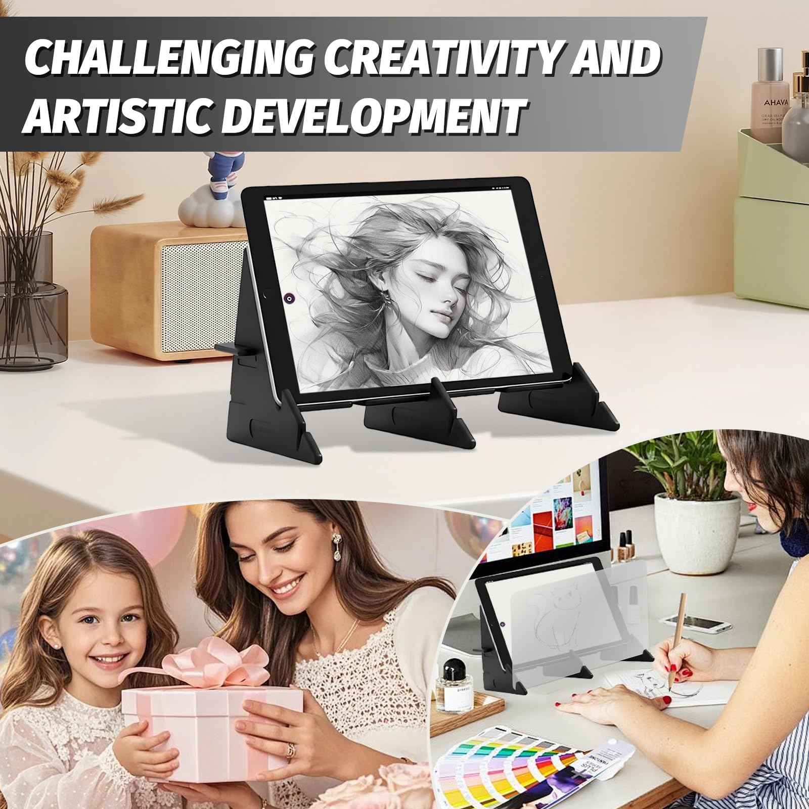 1 Set di Tavoletta da Disegno Ottica, Tavoletta da Disegno con Proiettore di Matite per Pittura di Cellulari e Tablet, Fai da Te per Pittura di Anime, Arte, Disegno, Schizzo