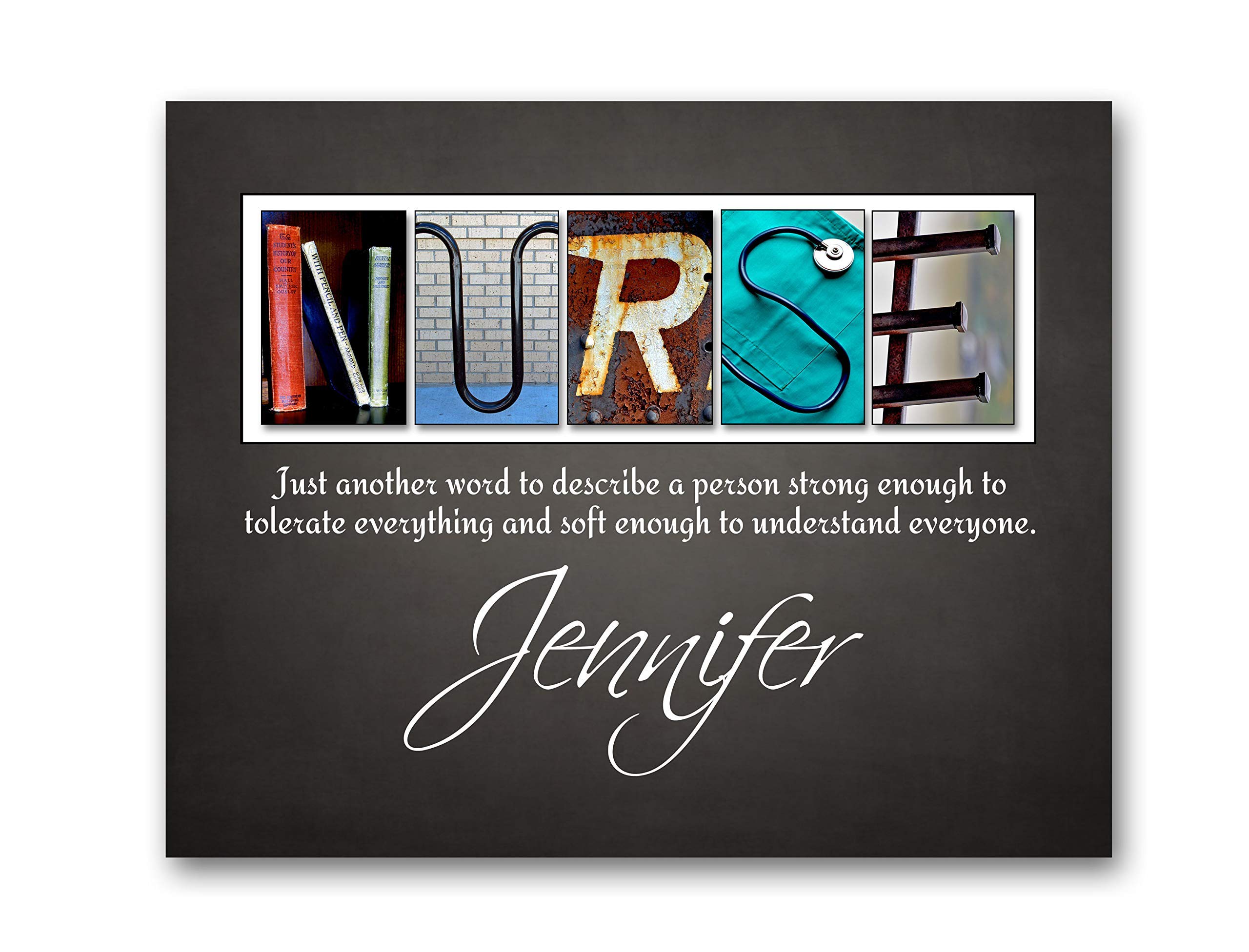 Personalized NURSE Gift - Nurse Appreciation - Nurse Graduation - Nursing Student Gift - Nurse Practitioner - 8x10 or 11x14 NURSE print