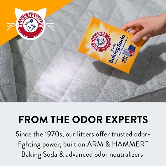 ARM & HAMMER Slide Platinum Easy Clean-Up Clumping Cat Litter, 37 Lbs | 24/7 Odor Control, Triple-Action Freshness, Non-Stick, Low Tracking, Multi-Cat Formula, Scented