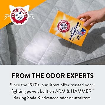 ARM & HAMMER Slide Platinum Easy Clean-Up Clumping Cat Litter, 37 Lbs | 24/7 Odor Control, Triple-Action Freshness, Non-Stick, Low Tracking, Multi-Cat Formula, Scented