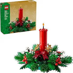 LEGO Christmas Table Decoration Building Toy for Kids - Brick-Built Holiday Centerpiece & Festive Room Decor - Christmas Craft for Girls & Boys, Ages 12+ - Gift Idea for Families - 40743