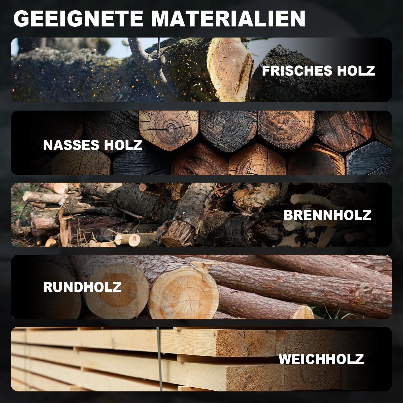 Hojas de sierra de sable de 380 mm con dientes japoneses, 5 hojas de sierra de sable de borde curvo TPI para madera, 10 piezas para podar árboles, tallar madera (10 unidades 380 mm/5TPI)