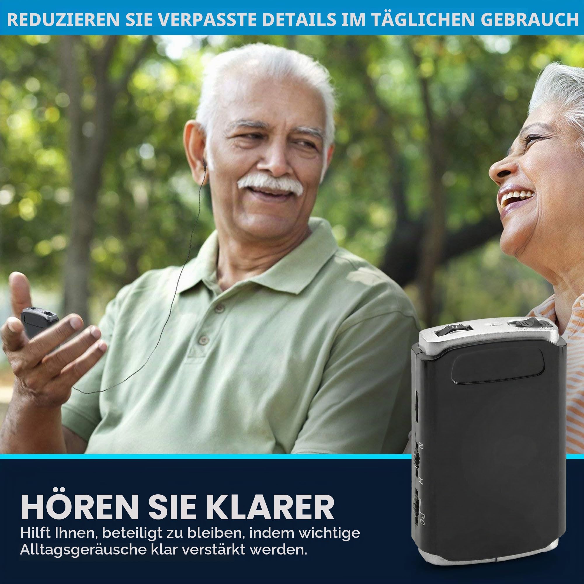 Medca mit duo ear plus, extra Kopfhörer- und Mikrofonset, persönlich für Gehbehinderte und Schwerstbehinderte