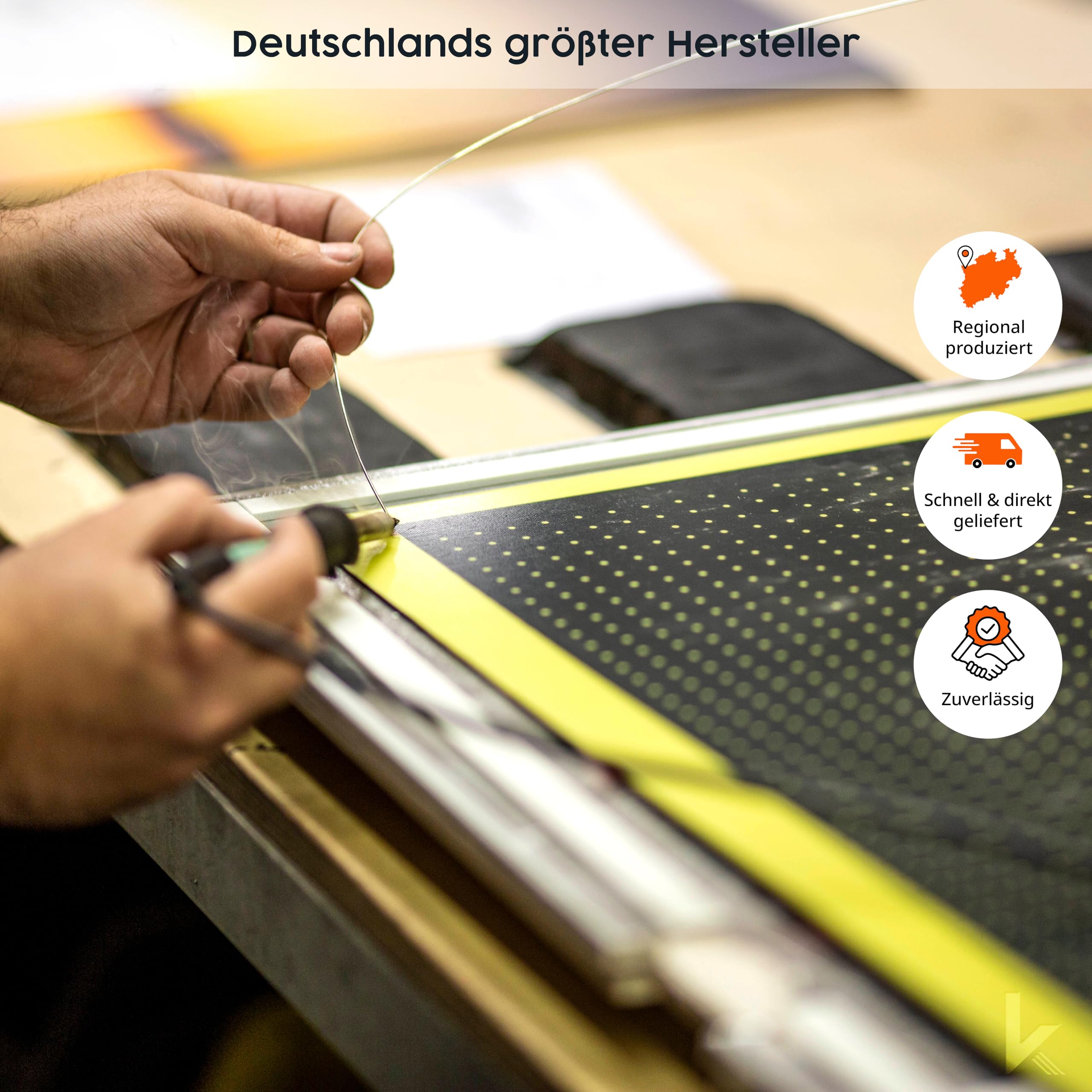 Könighaus Smart 2.0 Infrarot Deckenheizung - 1000 Watt - Starter-Set inkl. Raumthermostat - App-Steuerung, Multiroom, Elektroheizung & 5 Jahre Herstellergarantie