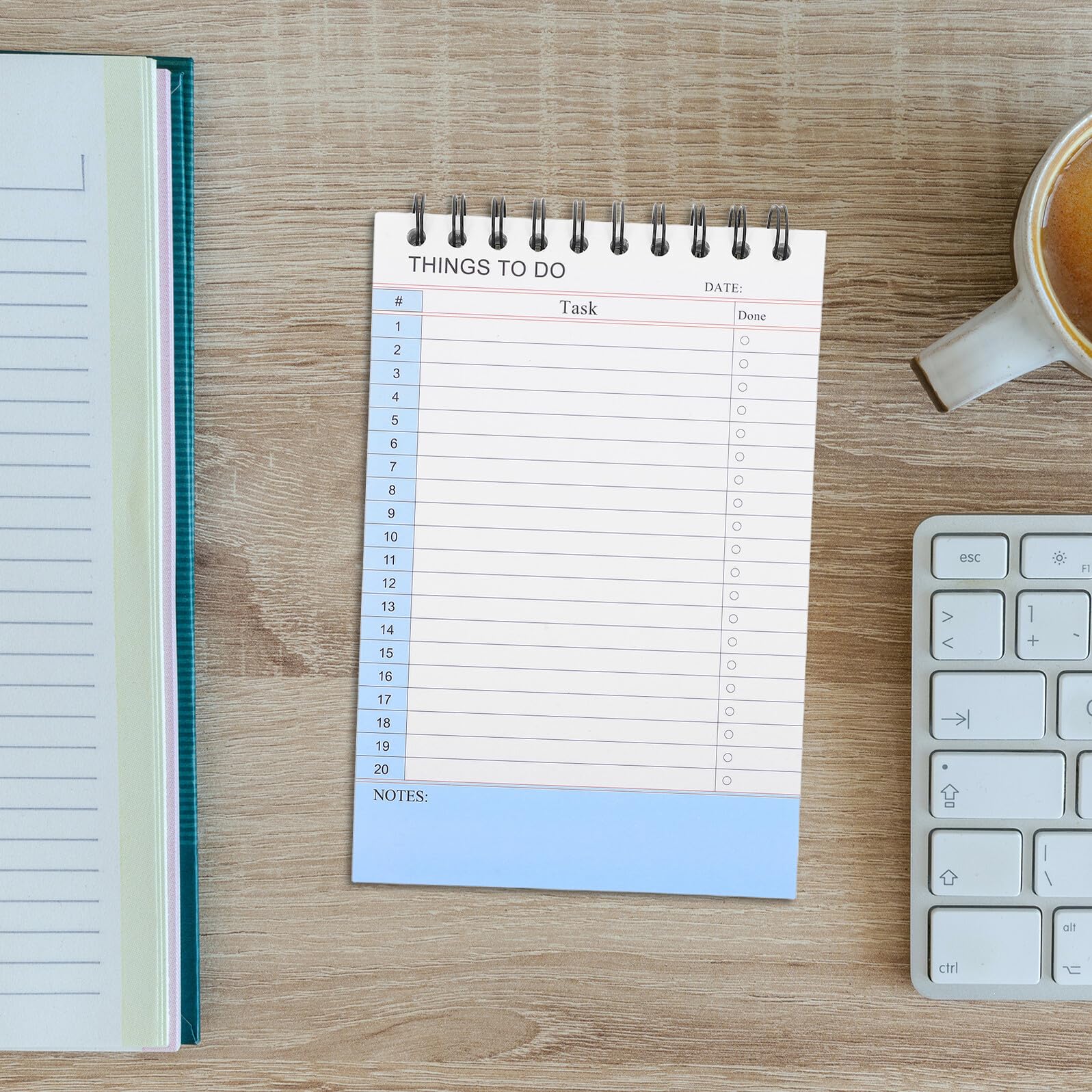 2 Unidades Cuaderno de Notas Espiral Diario Punteado Planificador sin Fecha Minimalista Compacto para Notas Diarias y Tareas