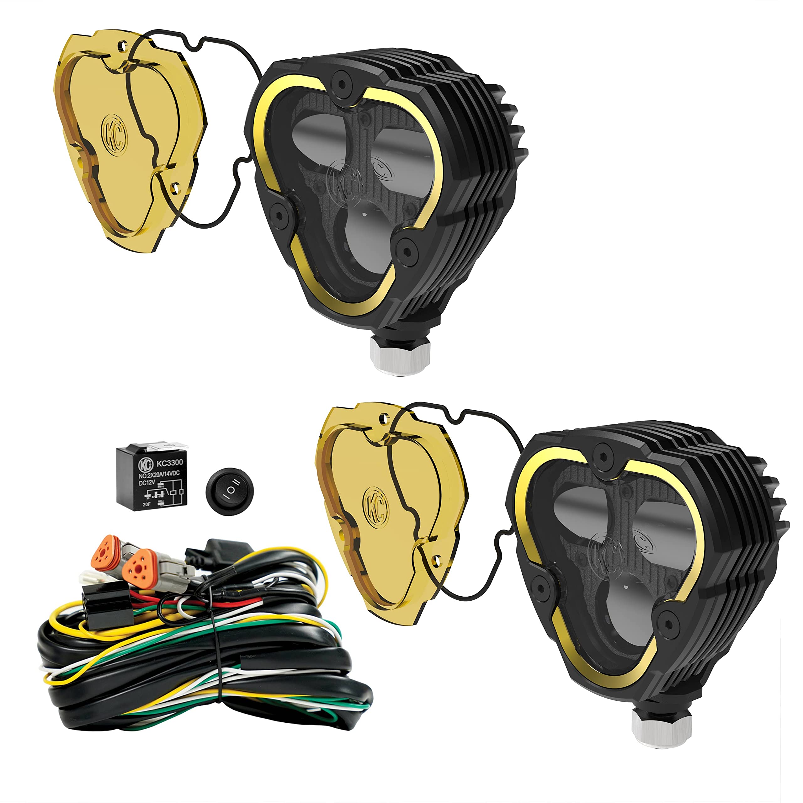 Amazon | KC HiLiTES FLEX ERA 3 Dual Mode SAE Fog Lights - 2