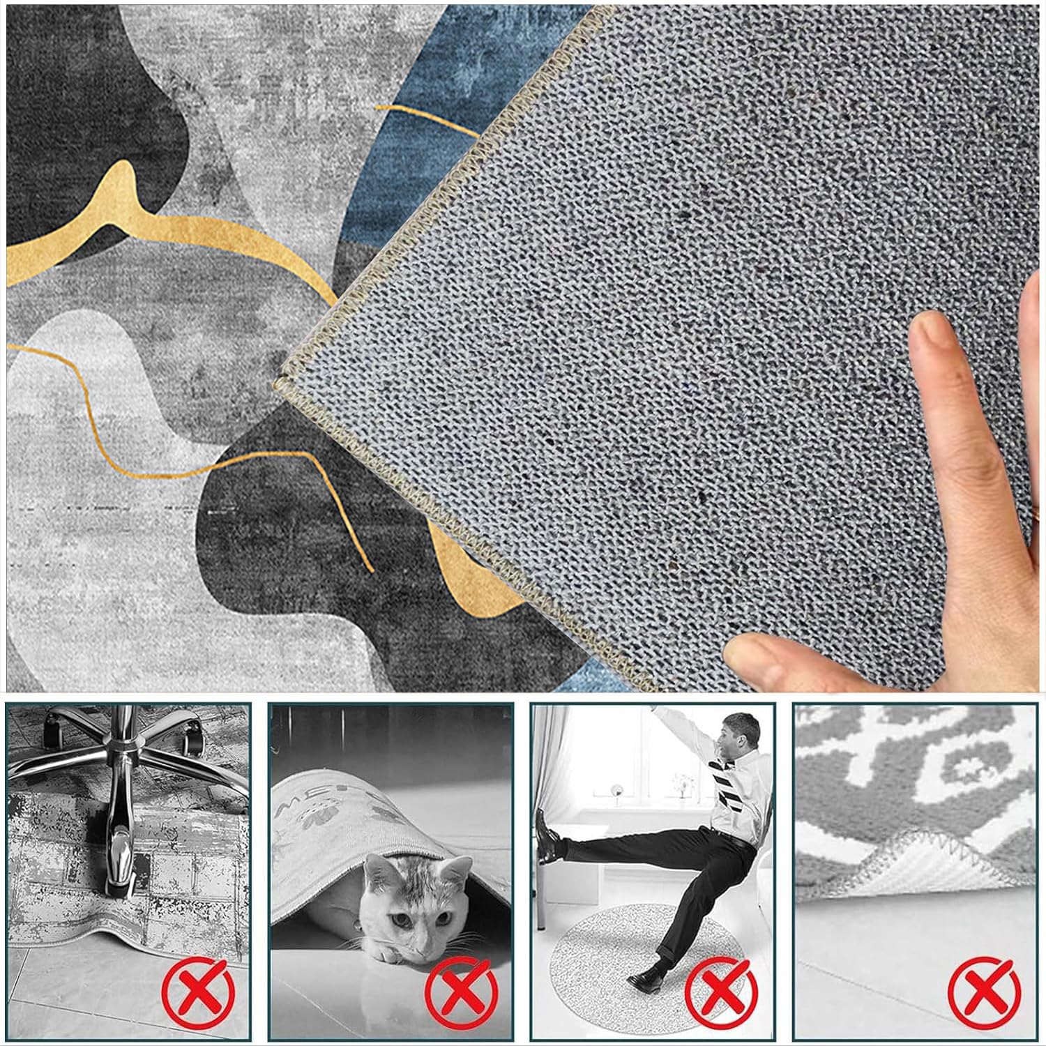 Alfombra Antideslizante Silla Oficina Gaming Alfombra Silla Escritorio Lavable 80 x 120 cm Alfombrilla Protectora Suelo para Silla de Oficina Alfombrilla Protección para Suelos Duros Laminado Parqué