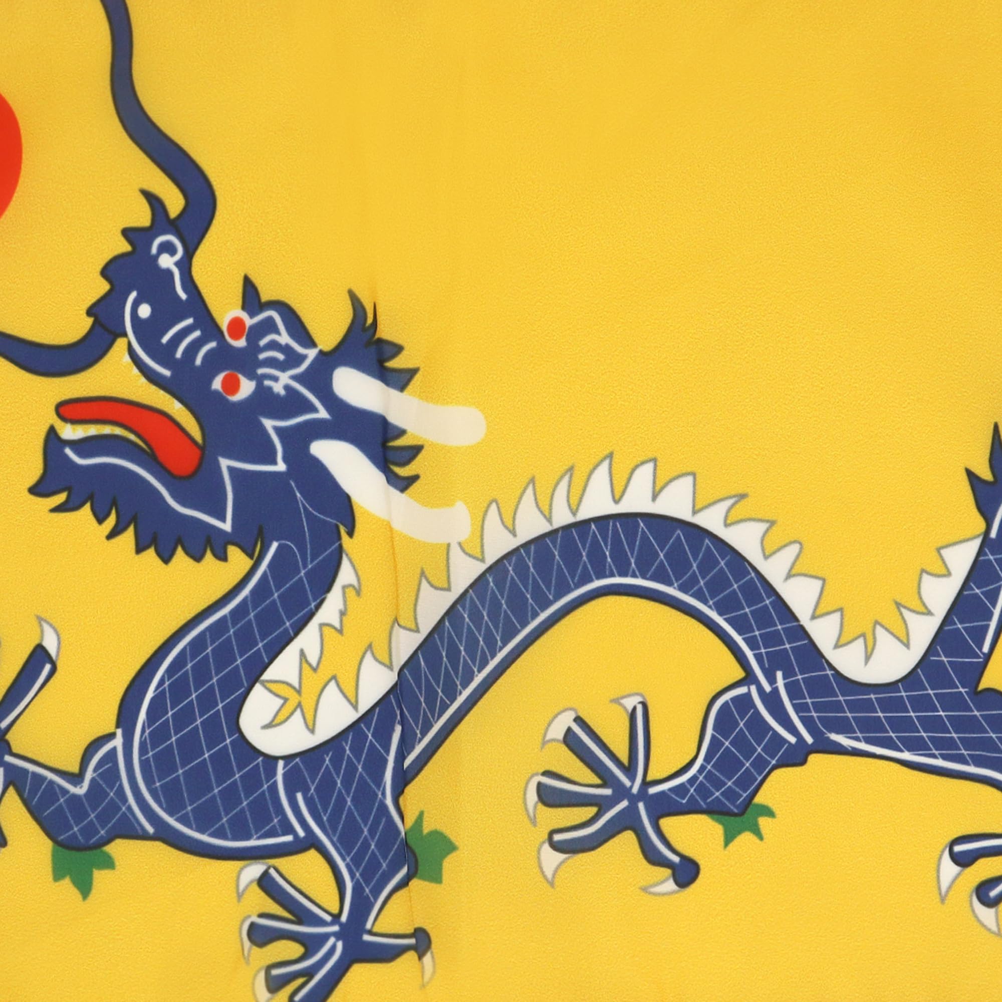Drapeau Dragon Chinois Haute Qualite Cordelettes, 45cm x 30cm