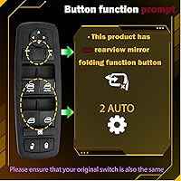 Vista 2 de Interruptor maestro de ventana eléctrica para Ram 1500, Ram 2500, Ram 3500 de 2009 2010 2011 2012. 3 PINS + 10 PINS, OE# 4602863AD, 4602863AC